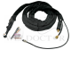 TIG Torch 26 Flexible Valve-4M'-Two Pc Cable with Rubber Sheath (Using 3/8 RH F,CC-4-4M,CPM-35/50,BS-2F-S,Addition CW,SW)