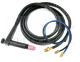 TIG Torch WP27A-4M -Three Pc Cable with Rubber Sheath