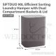 HOUZE SIFTDUO 90L EFFICIENT SORTING LAUNDRY HAMPER LN-5113-GREY