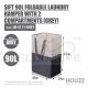 HOUZE SIFT 90L FOLDABLE LAUNDRY HAMPER WITH 2 COMPARTMENTS LN-5111