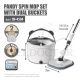 HOUZE PANDY SPIN MOP SET WITH DUAL BUCKETS CN-4504