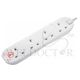 MASTERPLUG 2M EXTENSION CORD 4W WHITE SWSRG42N-MPA