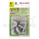 FIX-O-MOLL FELT GLIDERS WITH PIN GREY DIA.24MM - FM72