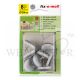 FIX-O-MOLL FELT GLIDERS WITH PIN GREY DIA.30MM - FM73