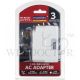 MORRIES 3WAY ADAPTOR W/FUSE W/SURGE PROTECTOR MSBS03N