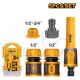 INGCO WATER HOSE QUICK CONNECTOR SET WITH SPRAYER HHCS05122