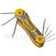 INGCO 8PCS FOLDABLE BALL POINT HEX KEY SET(2-8MM) HHK14082