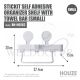 HOUZE STICKIT SELF ADHESIVE ORGANIZER SHELF WITH TOWEL BAR (SMALL) BN-H0082