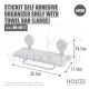 HOUZE STICKIT SELF ADHESIVE ORGANIZER SHELF WITH TOWEL BAR (LARGE) BN-H017