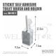 HOUZE STICKIT SELF ADHESIVE TOILET BRUSH AND HOLDER BN-H011
