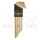 BONDHUS BALLPOINT HEX KEY 6PCS/SET (GOLD PLATED)-38046 BLX6MG