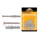 INGCO 10PCS 8ØX40MM PVC PLUG WITH 5X50MM CSK SCREW HWSPK5005512
