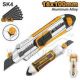 INGCO SNAP OFF BLADE KNIFE W/6 PCS SK5 18MM BLADE HKNS1808