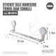 HOUZE STICKIT SELF ADHESIVE TOWEL BAR (SMALL) BN-H010