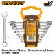 INGCO 8PCS COMBINATION SPANNER SET 6,8,10,13,14,15,17 &19MM HKSPA1088-1