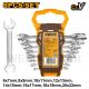INGCO 8PCS DOUBLE OPEN END SPANNER SET 6-22MM HKSPA2088