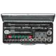 KTC 21PCS 1/2" DR 12PT METRIC SOCKET SET TB415X