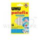 UHU PATAFIX TRANSPARENT,REMOVABLE & REUSABLE PADS,56PC UH37155