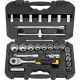 STANLEY 1/2DR 26PC 12PT SOCKET & RATCHET SET,8-32MM,STMT45503