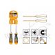 INGCO 2PCS GO THRU MAGNETIC TIP SCREWDRIVER SET (-) & (+) 125MM HKSGT680208