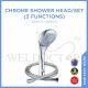 SELLEYS 2004 CHROME SHOWER HEAD 3 FUNC