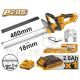 INGCO 20V HEDGE TRIMMER 450MM 1X2.0AH & CHARGER CHTLI20461