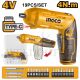 INGCO 4V LI-ION CORDLESS SCREWDRIVER WITH 18 BITS & MAG.HOLDER CSDLI0442 (NO USB CHARGER)