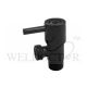 SHOWY BLACK COATED PRISM 1/2 Q/T ANGLE STOP COCK C/W FLANGE 3280