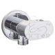 SHOWY L QUARTER-TURN ANGLE COCK WITH BIDET SPRAY HOLDER 6322