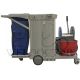 SUPERSTEAM EZY MATE COVERED MOP TROLLEY WITH LOCK&KEY SYSTEM L128XW50.5XH92