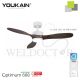 YOUKAIN 46" SMART CEILING FAN (WITH LIGHT) YJ-668 (MATT-WHITE BODY)