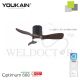 YOUKAIN 36" SMART CEILING FAN (WITH LIGHT) YJ-668H (MATT-BLACK BODY)