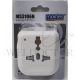 MORRIES TRAVEL ADAPTOR W/NEON LIGHT MS-3106N