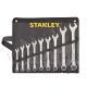 STANLEY 9 PC COMBINATION SPANNER SET 8,9,10,11,12,13,14,15,17MM STMT80941-8