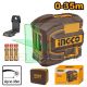 INGCO SELF LEVELLING GREEN BEAM LEVELLER 1V1H 35M RANGE HLL156601