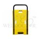 SL YELLOW PP PUSH TROLLEY WITH 3" TPR WHEELS SL-9296