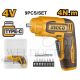 INGCO 4V LI-ION CORDLESS SCREWDRIVER WITH 9 BITS SET (NO USB CHARGER) CSDLI0458