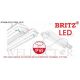 BRITZ IP65 WEATHERPROOF T8 DOUBLE 4FT LED TUBE FITTING C/W TUBE