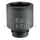 M10 1" DR 6PT IMPACT DEEP SOCKET (METRIC)