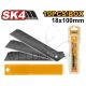 INGCO HIGH TEMPERATED BLACK SNAP OFF BLADE 18MM HKNCB181
