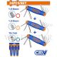 WADFOW 3 SET OF FOLDING HEXA & TORX KEY SET WHK4203