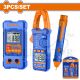 WADFOW 3PCS MULTIMETER, CLAMP METER & VOLTAGE DETECTOR KIT WDM94011