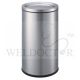 KLENCO ENVON ROUND STAINLESS STEEL LITTER BIN - SWING-TOP COVER
