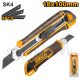 INGCO SNAP OFF BLADE KNIFE W/3 PCS SK5 18MM BLADE HKNS28035