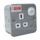 BRITZ 1 GANG METAL SWITCH SOCKET 13A BR-MCE113A