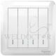 SCHNEIDER 4 GANG 2 WAY SWITCH (LARGE ROCKER) A3G34B2A