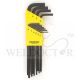 BONDHUS HEX KEY SET L WRENCH (HLX10) BLACK 10PCS 12138