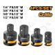 INGCO 4PCS IMPACT SOCKET ADAPTORS HKISAD12438