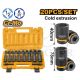 INGCO 20PCS 1/2"DR CR-MO STD & DEEP IMPACT SOCKET SET 10-24MM HKISSD12203L