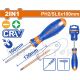 WADFOW 2 IN 1 SCREWDIVER (+ & -) 130MM WSS45M3